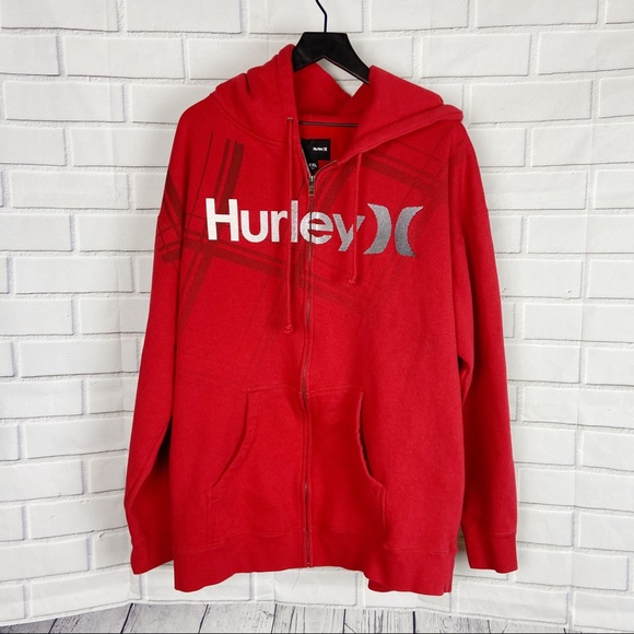 hurley red hoodie